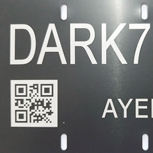 QR Code Baskılı Alüminyum Etiket 